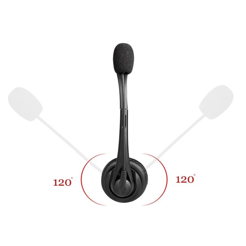 Adjustable Voice Headsets Double Connection USB Type C And 3.5mm Port For Computers Mobile Devices