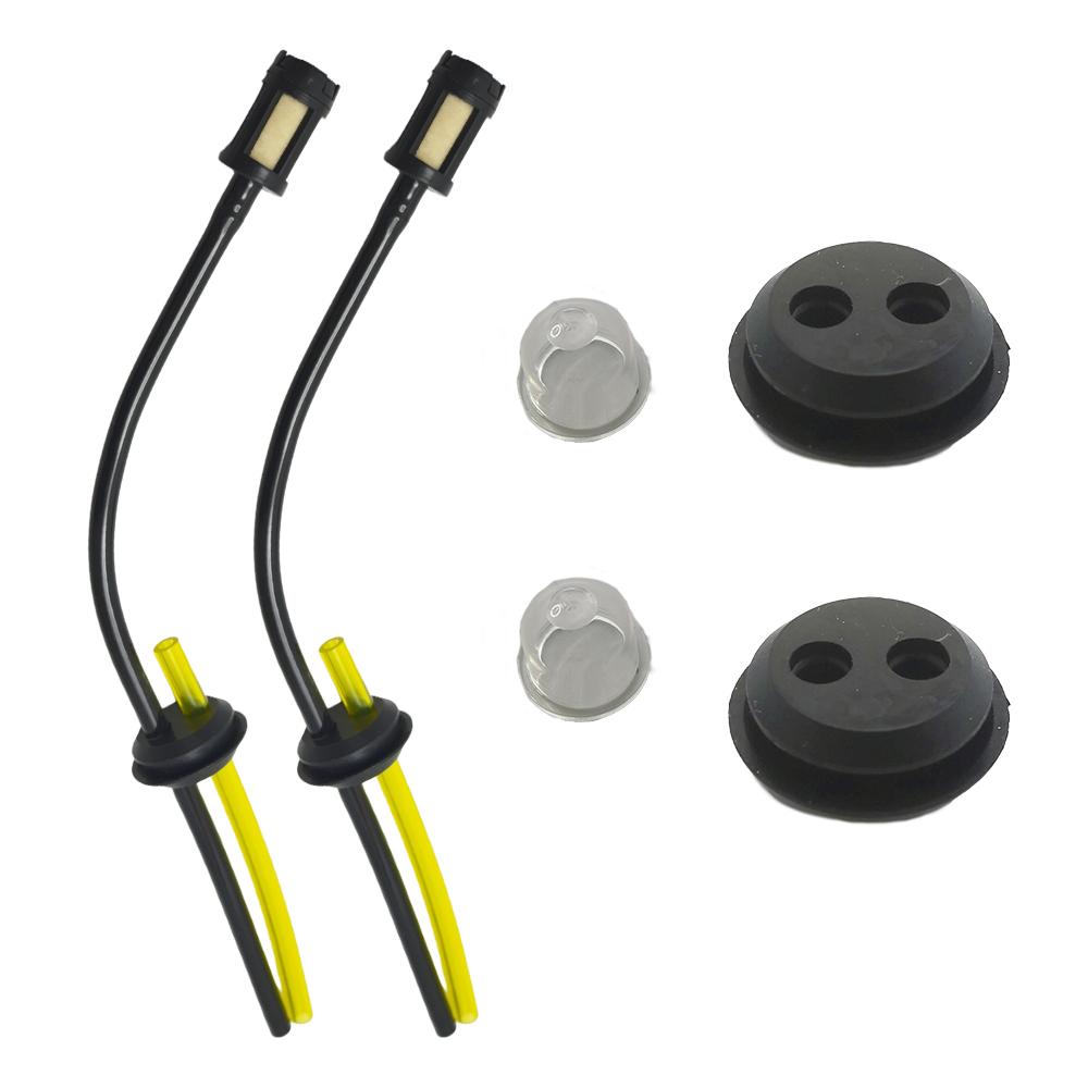 

6pcs Universal Grass Trimmer Fuel Line Filter Kit for Brush Cutter Strimmer Lawn Mower Primers Fuel Hose Garden Tool Parts