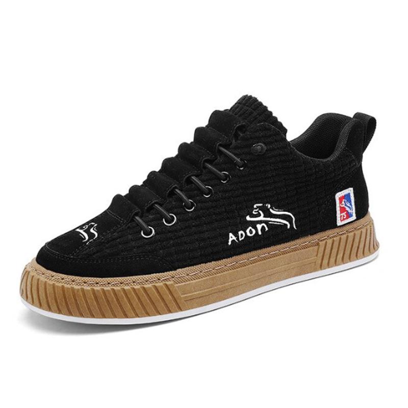 Mens Canvas Sneakers Flat Platform Sneakers Men Streetwear Hip Hop Designer Shoes Men Harajuku Vulcanized Shoes