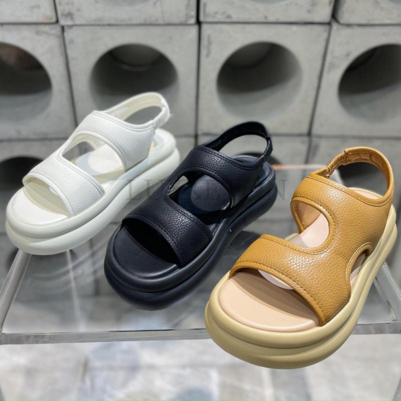 Casual Platform Sandals Woman Summer Trend Pumps Party Elegant Medium Heel Women Dermis Shoes Flats Designer Beach Sandals Girls