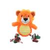 Simulation Leopards Tigers Cotton Rope Knot Dog Toy Plush Giraffe Squeak Pet Toy