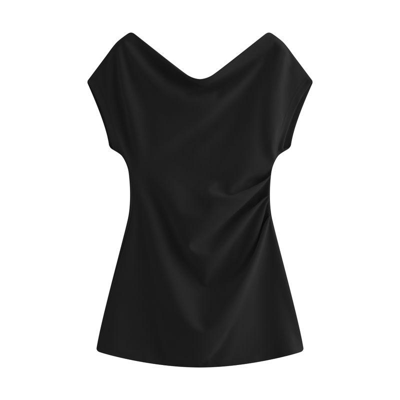 

Julu Studio Elegance Code Slightly Oversized Girls Pure Desire Sheath and Fitted Waist plus Size Long Dress off-Shoulder Dress Black, Cropped(Pre-Sale) S