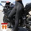 1 Pantalones de Motocicleta de Cintura Alta para Mujer Con Protectores Blandos Extraíbles para Rodillas Diseño Moldeador Levanta Glúteos Ciclismo
