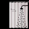 Mahutun Yifan Digital Print Shower Curtain with Telescopic Rod