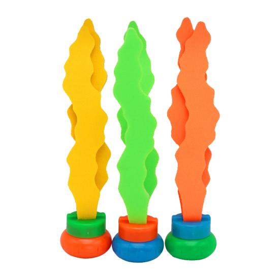 3Pcs Diving Toy Funny Interactive Educational Sea Weed Throwing Diving Toy for Swimming