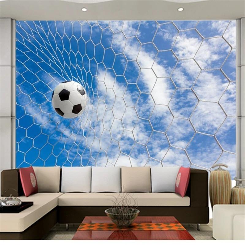 Sports Football Wallpaper Modern Living Room Bedroom Wallpaper Home Decoration