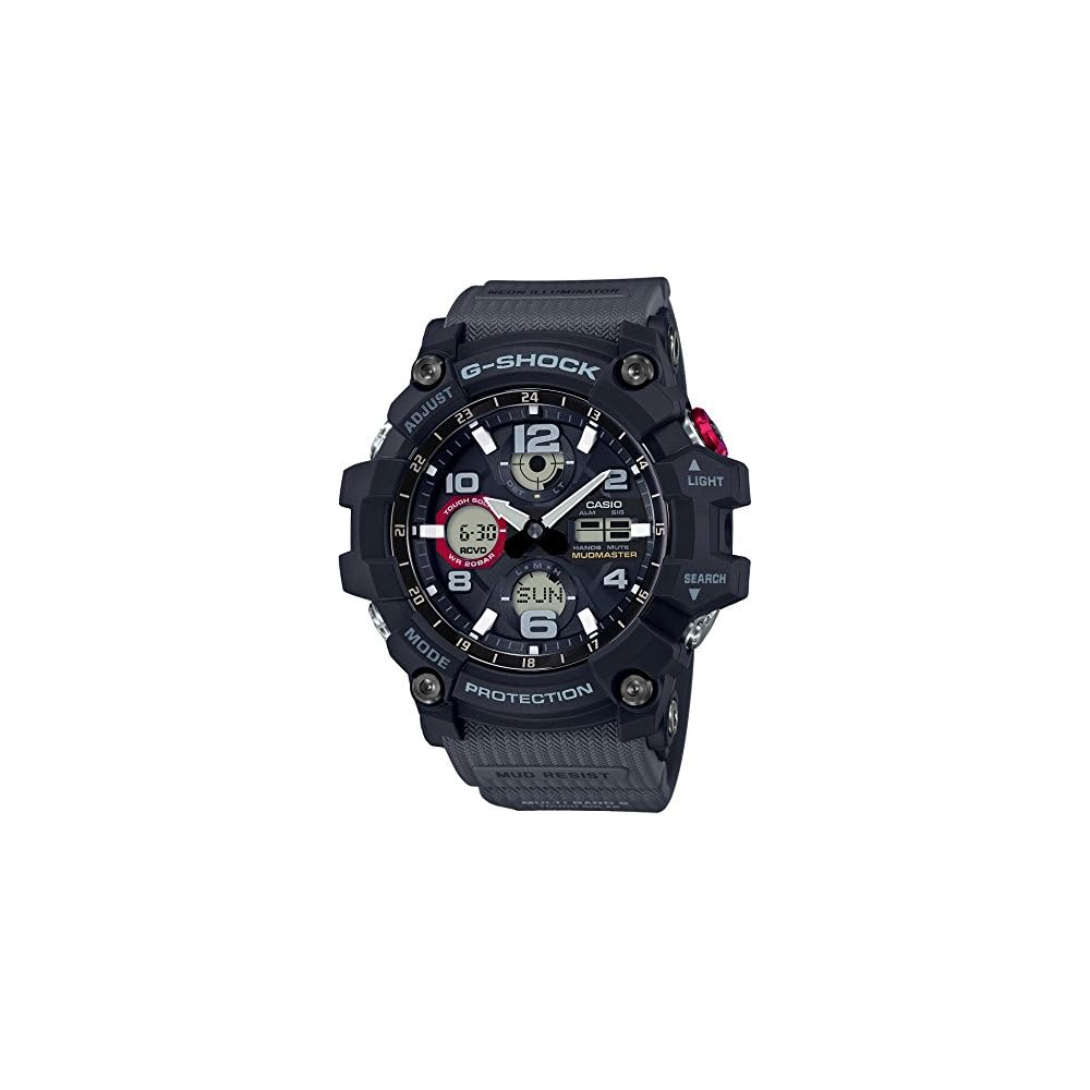 

[Casio] G-Shock Watch [Domestic Genuine Product] MUDMASTER Radio-Controlled Solar GWG-100-1A8JF Men s Gray