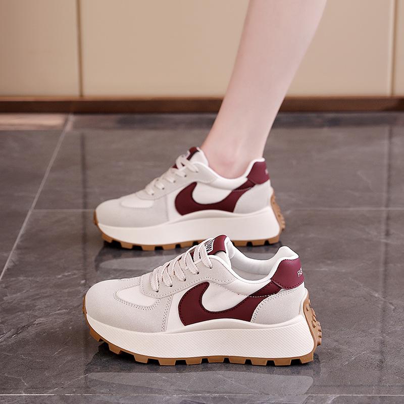 Women's shoes new Forrest Gump dad shoes women's 2025 spring versatile running sports platform heightening casual shoes AM1091