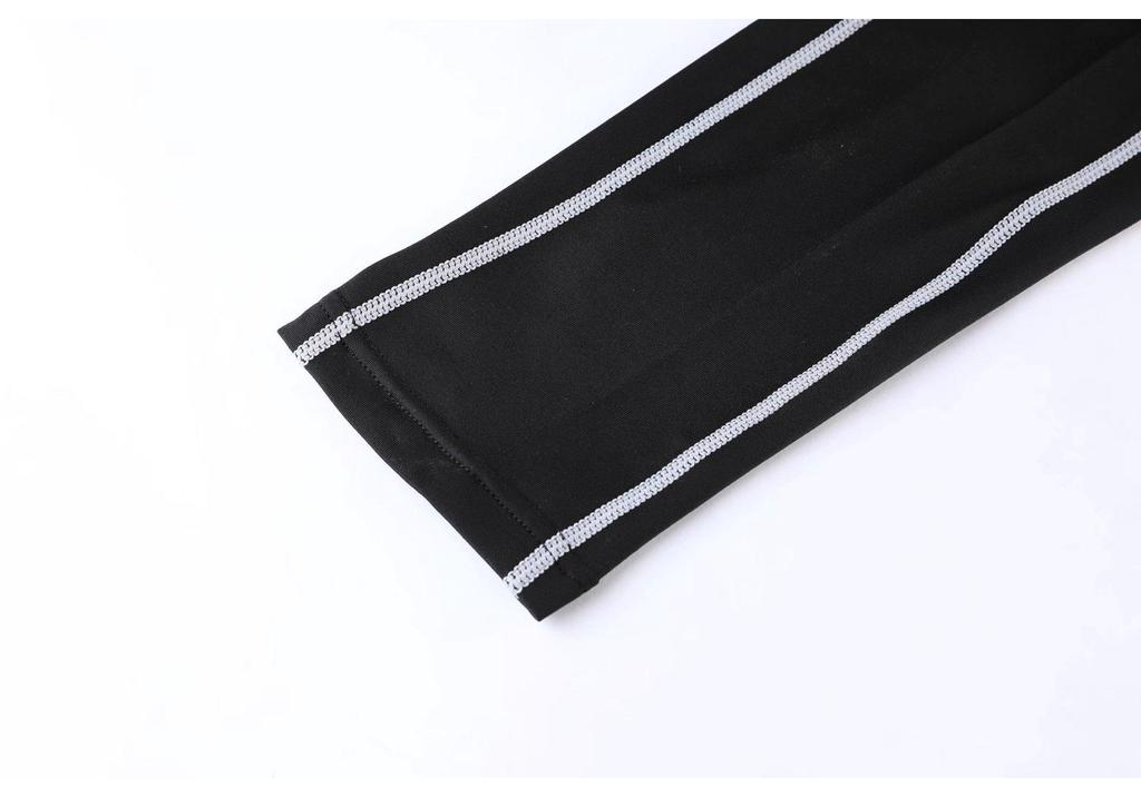 Summer Elastic Sports Compression Pants with Pockets