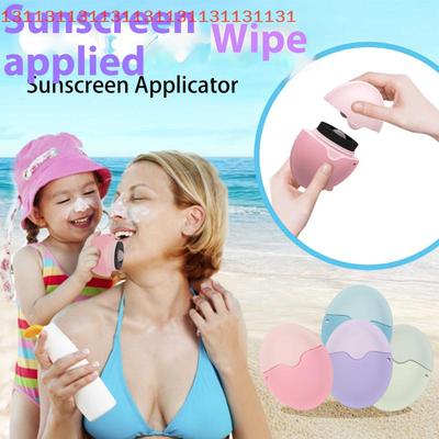 1 Pcs Silicone Suncream Roller Applicator Refillable Oval Isolation Lotion Cream Bottles Stitching Color Cosmetics Tool Travel