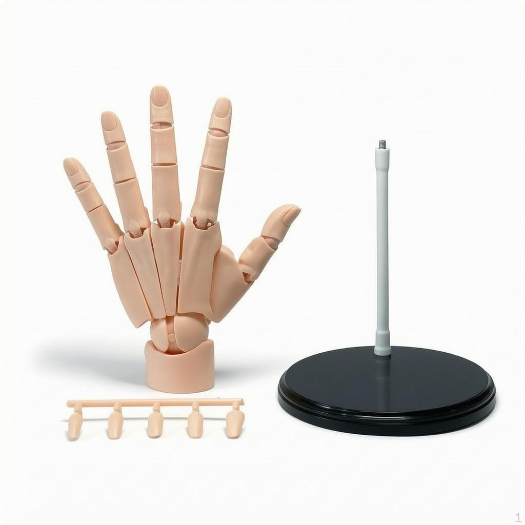 Articulated Hand Model Movable Poseable Jointed for Artists, Illustrators, Sketching, Art
