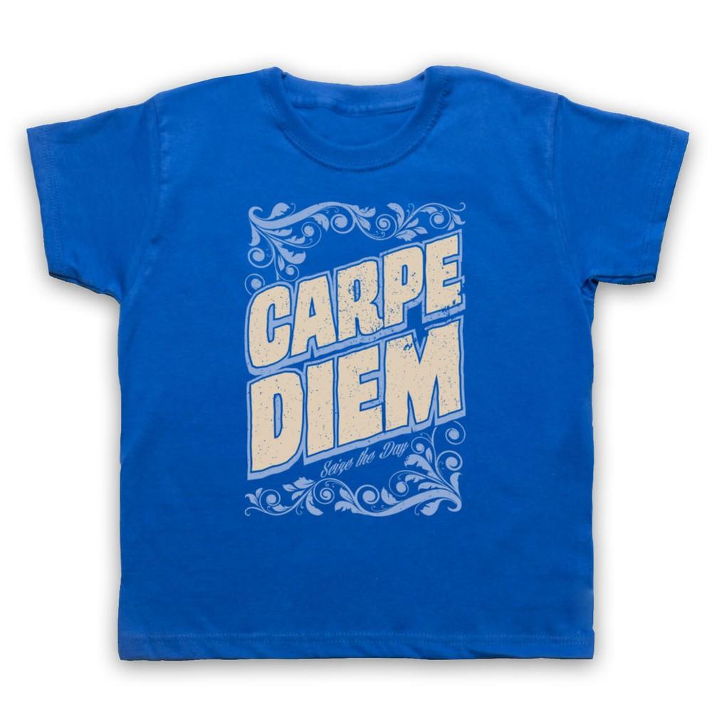 Carpe Diem Лови момент Латинская фраза Вдохновляющая детская футболка S
