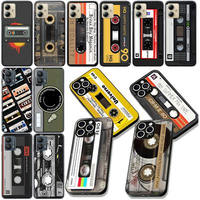 Cassette Wallpaper Tape Phone Cover for Samsung Galaxy S25 Edge S24 S23 FE Plus Ultra A16 A15 A55 A57 5G Protective Case