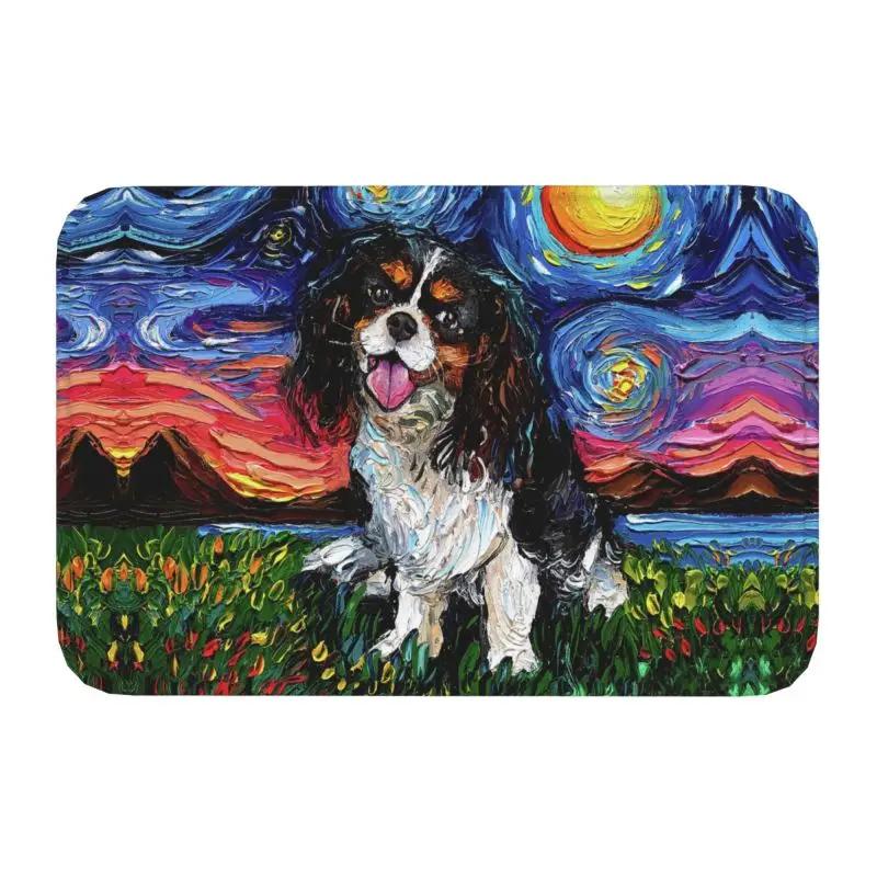 Custom Starry Night Dachshund Dog Doormat Anti-Slip Entrance Kitchen Bathroom Floor Door Mats Bedroom Balcony Carpet Rug