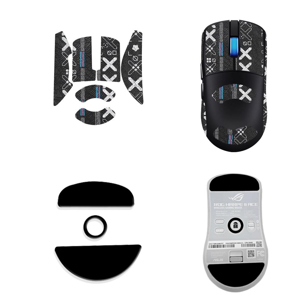NOUKAJU Mouse Grip Tape for ASUS ROG Harpe II Ace Gaming Mouse, Anti-Slip Mouse Foot Pad, Ultra-Thin, Highly Absorbent, Anti-Slip Tape for Gaming