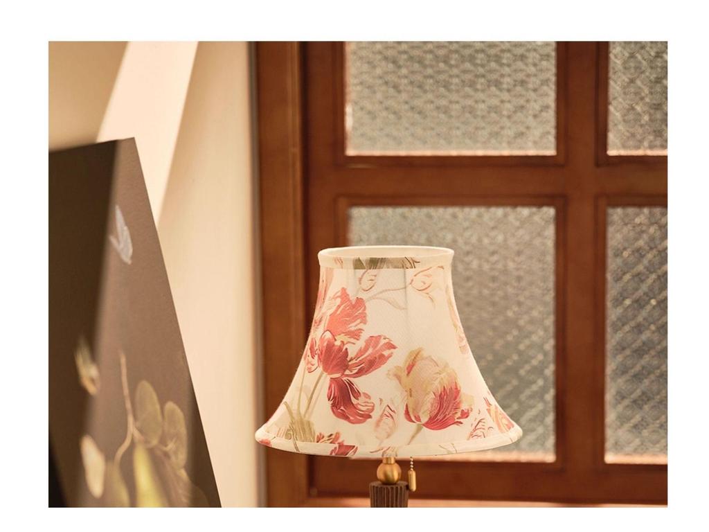 Luxury Mid-Century French Wabi-Sabi Lamp: Retro Embroidered Table Light for Living Room or Bedroom