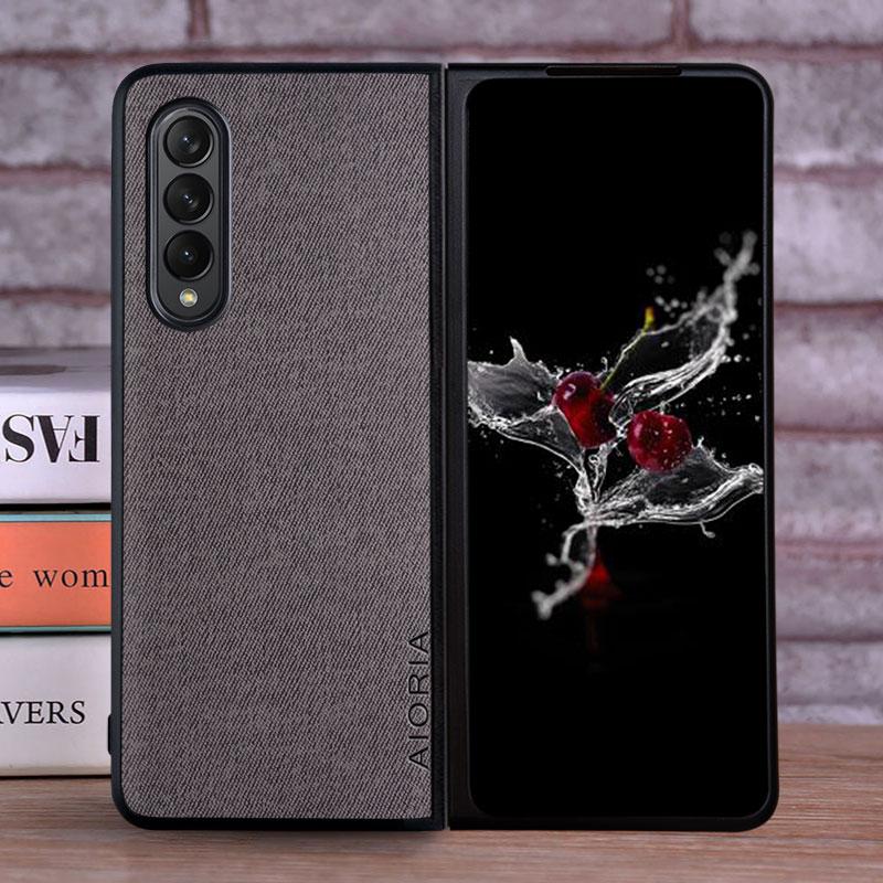 Case for Samsung Galaxy Z Fold 6 Coque Luxury Textile Leather Cover Funda for Samsung Galaxy Z Fold 6 Case Capa