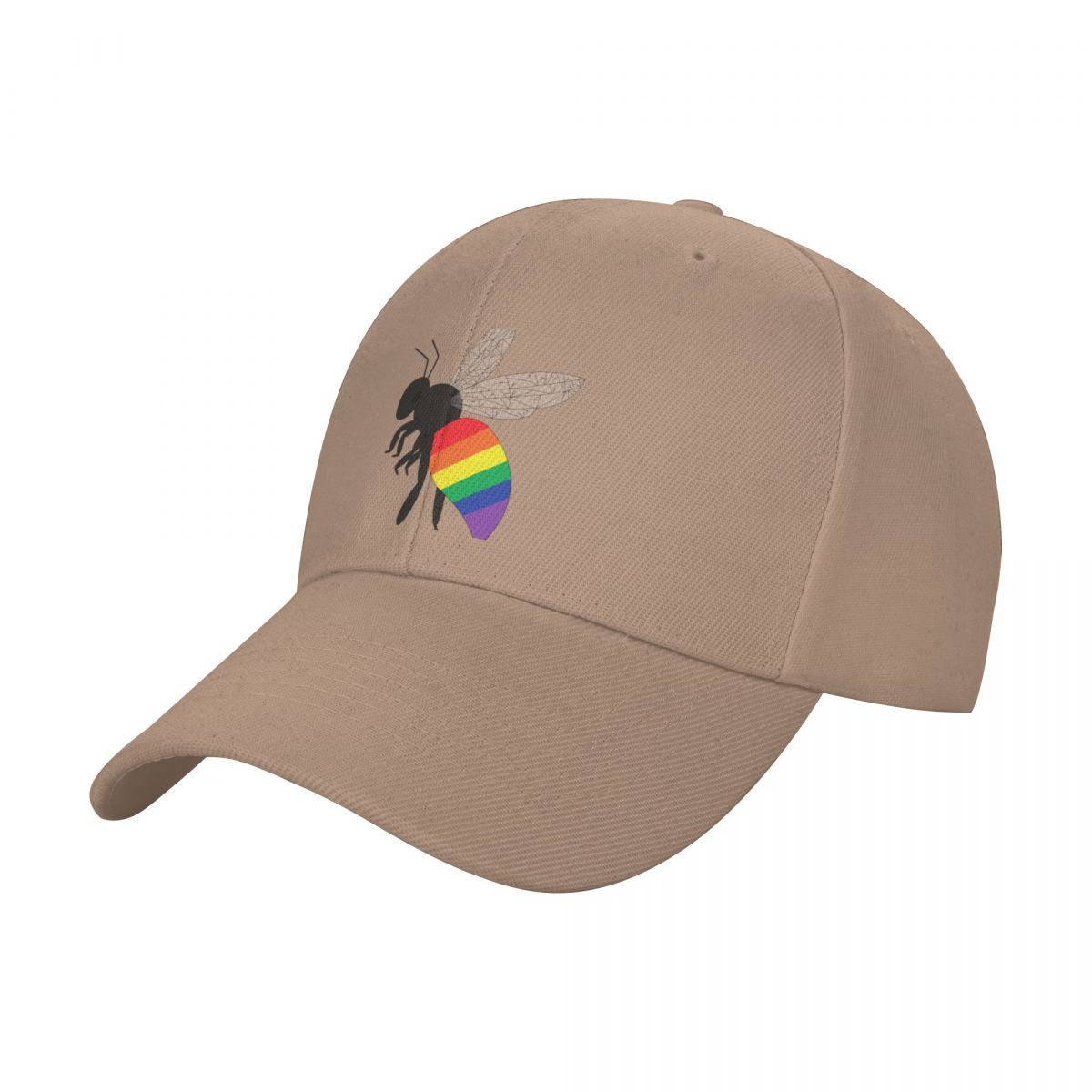 pride bee LGBTQ+ flag Baseball Cap summer hat custom Hat Snap Back Hat Male Women s