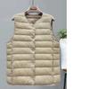 Women's Down Cotton Vest Liner, Ultra-light Warm Jacket, Women's Vest, Middle-aged and Elderly Women's Plus Velvet Thick Jacket