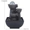 LED Illuminated Tabletop Waterfall Flowing Water Fountains with   for   Feng Shui Decoration