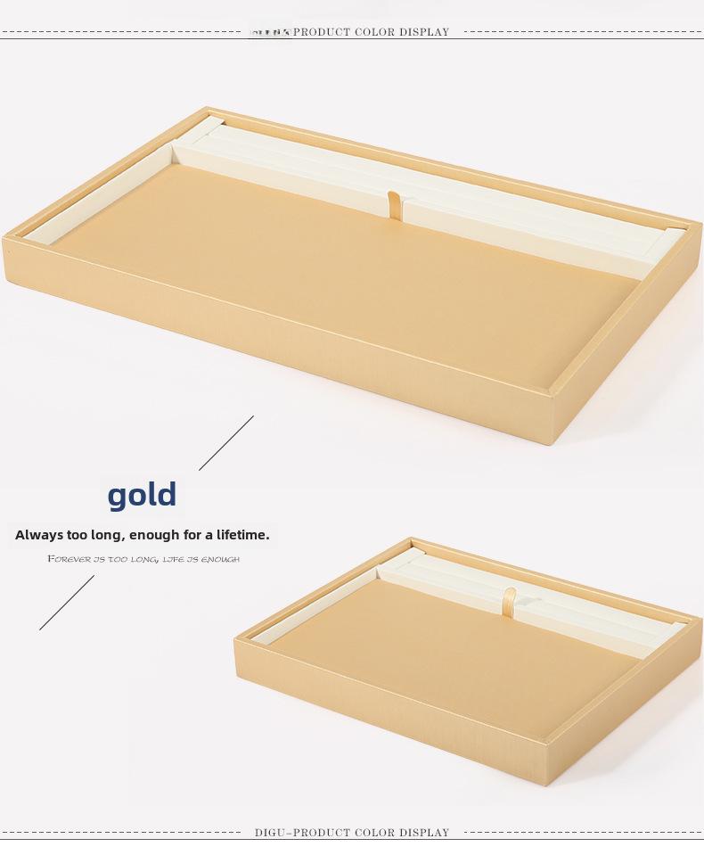 Digu PU Leather Jewelry Display Tray for Rings and Bracelets