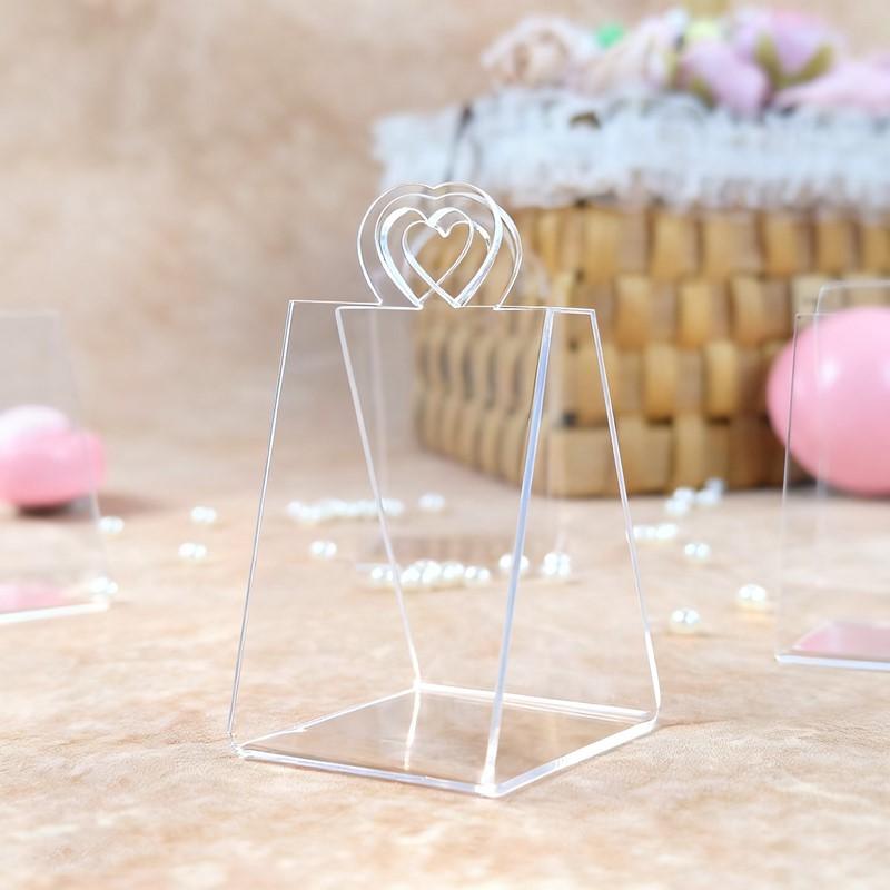 13 Piece Transparent Acrylic Candy Box Bags Wedding Party High-end Table Arrangement Plastic Triangular Handle Basket Gift Box