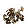 Vintage Ornament Retro Zodiac Dragon Socha Mosazný Dekor Prosperita Čínský styl Dragon Luck