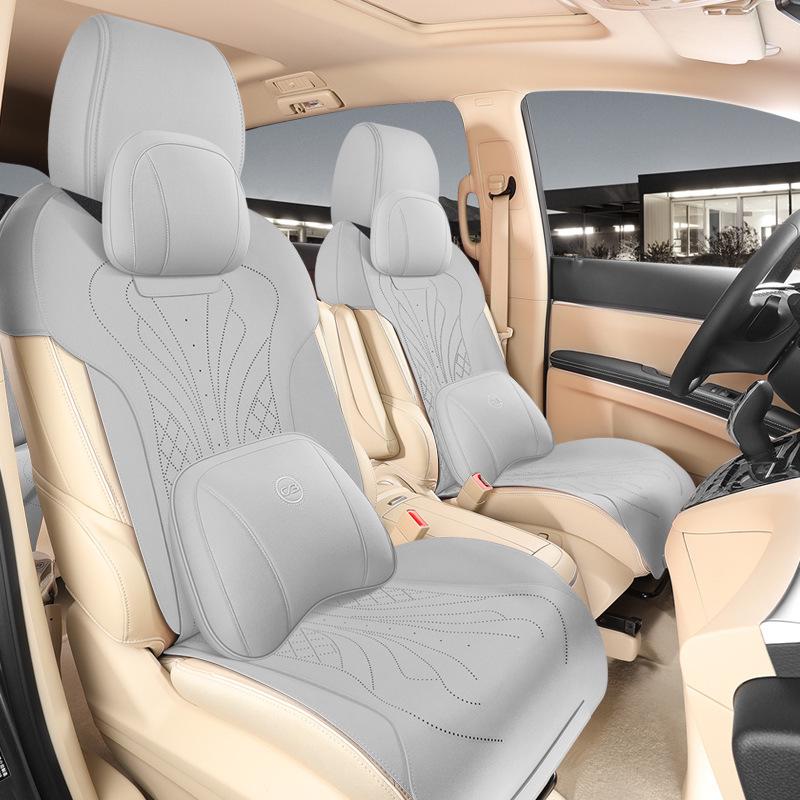 Buick GL8 Car Seat Cushion: Semi-Surround Suede Saddle Pad