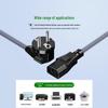 VDE-Certified EU 3-Core Power Cord with C13 Connector for Computers and Rice Cookers