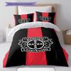 Bayer 04 Muster Bettwäsche Heimdekoration Geburtstagsgeschenk ( 1 Bettbezug + 2 Kissenbezüge, ohne Füllung),Fanartikel.