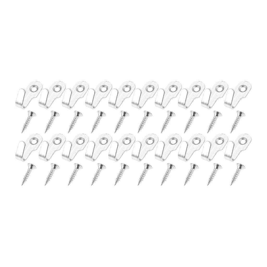40pcs Stainless Steel Mini Hook Picture Hanging Heavy Duty Coat Hooks Wall Mounted Kitchen Utility Hooks Toilet Pendant Hanger