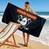 Custom Name,Anaheim Ducks Print Beach Towel, Large Soft Quick Dry Towel for Beach Camping Swimming