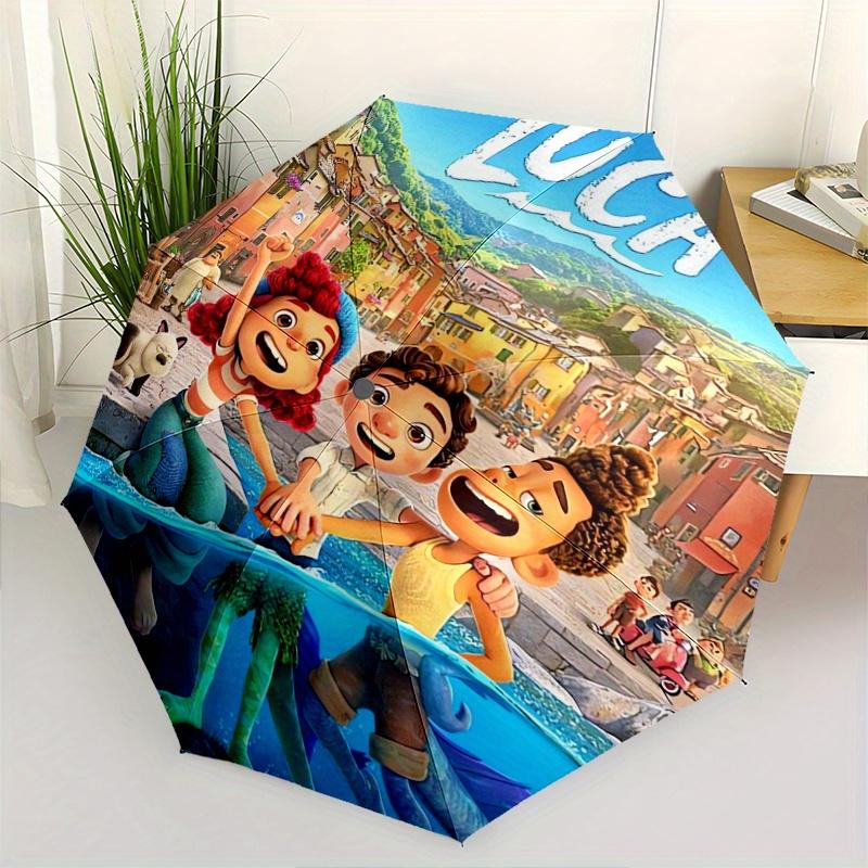 

Good Friends Luca & Giulia & Alberto Automatic 3-Fold Cartoon Umbrella Design, Cute Cartoon Pattern, Portable Outdoor Umbrella, Perfect, Hol