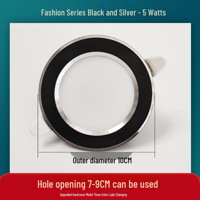 Dreifarbige dimmbare Einbauspots für Wohnzimmerdecke, 7,5 Ausschnittloch