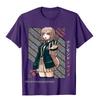Chiaki Nanami Super Danganronpa Gruppe Premium Baumwolle Herren T-Shirts Bedruckt auf vorherrschendem T-Shirt Camisas Hombre