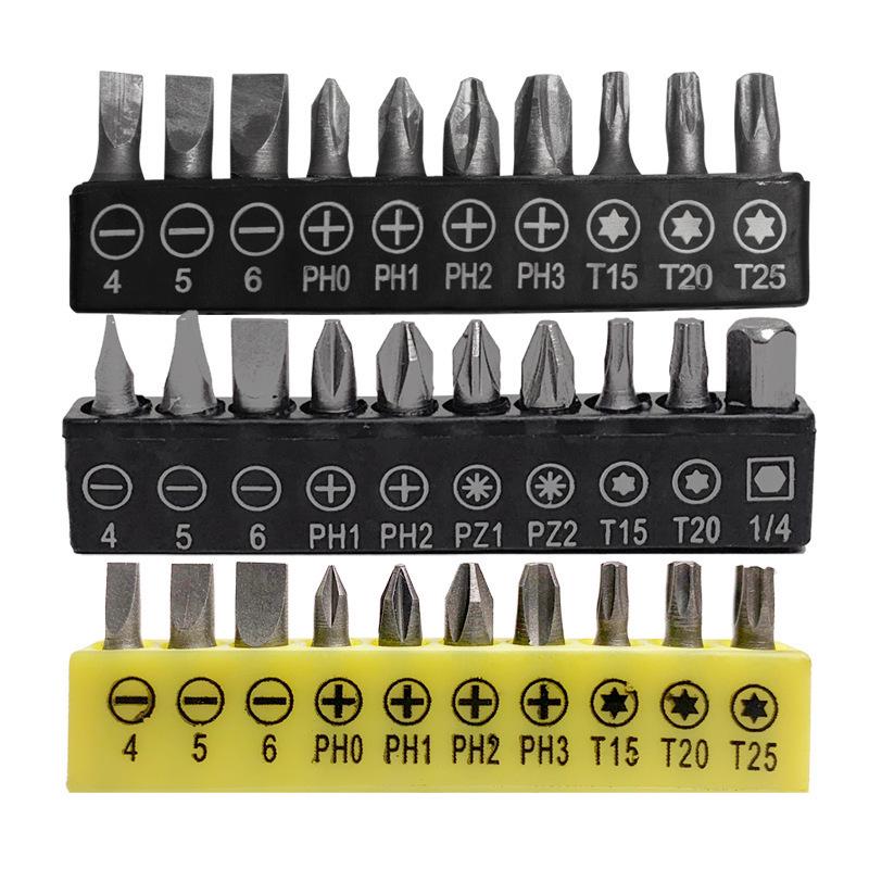 10-Piece Household Drill Bit Set: Phillips, Slotted, Electric Screwdriver Accessories