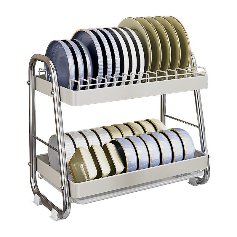 Hongfu Double-Layer Multifunctional Kitchen Storage Rack