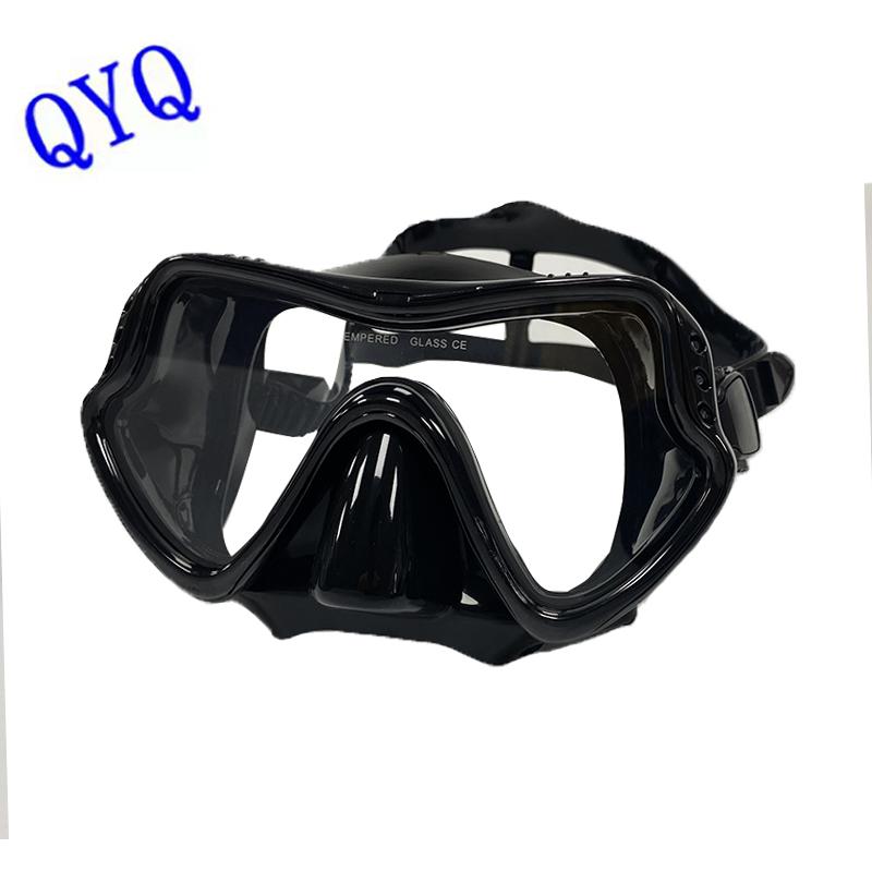 QYQ Diving Mask Professional Snorkel Diving Mask and Snorkels Goggles Glasses Diving Swimming Easy Breath Tube Set Snorkel Mask