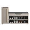 Simple Comfortable Footstool Shoe Changing Stool Home Entrance Shoe Storage Cabinet Bench Integrated Multifunctional Shoe Rack