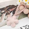 Lederblumen-Anhänger Kirschblüten-Schlüsselanhänger Baumwollgefüllt Niedlicher Blumiger Taschen-Anhänger Blumiger Hänge-Anhänger Tasche Auto-Zubehör