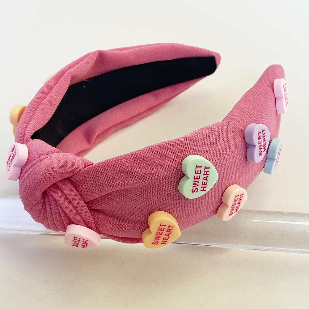 Valentinstag Süßer Herzknoten Haarband Stirnband Erwachsene Haarschmuck Haarschmuck