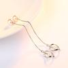 Tassel Pearl Earrings Long Tassel Temperament Versatile Ear Cable Twisted Pearl Ear Cable Women's Style