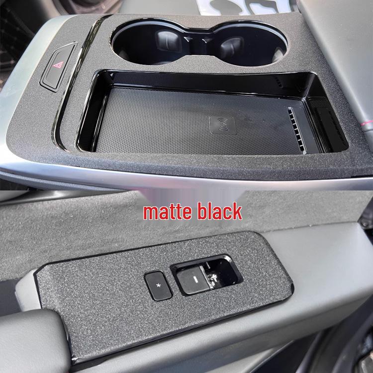 22-23 Jetour Dasheng Interior Anti-Scratch Film: Center Console, Gear Shift, Window Lift Black Warrior Stickers