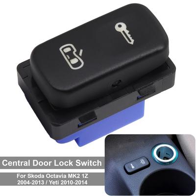 Central Door Lock Black Switch Button 1Z0962125A For Skoda Octavia Mk2 2004 2005 2006 - 2013 Car Accessories Replacement Parts
