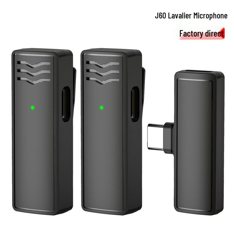 New J81 Lavalier Microphone: Smart Noise Reduction, Wireless J82 Three-in-One Mic