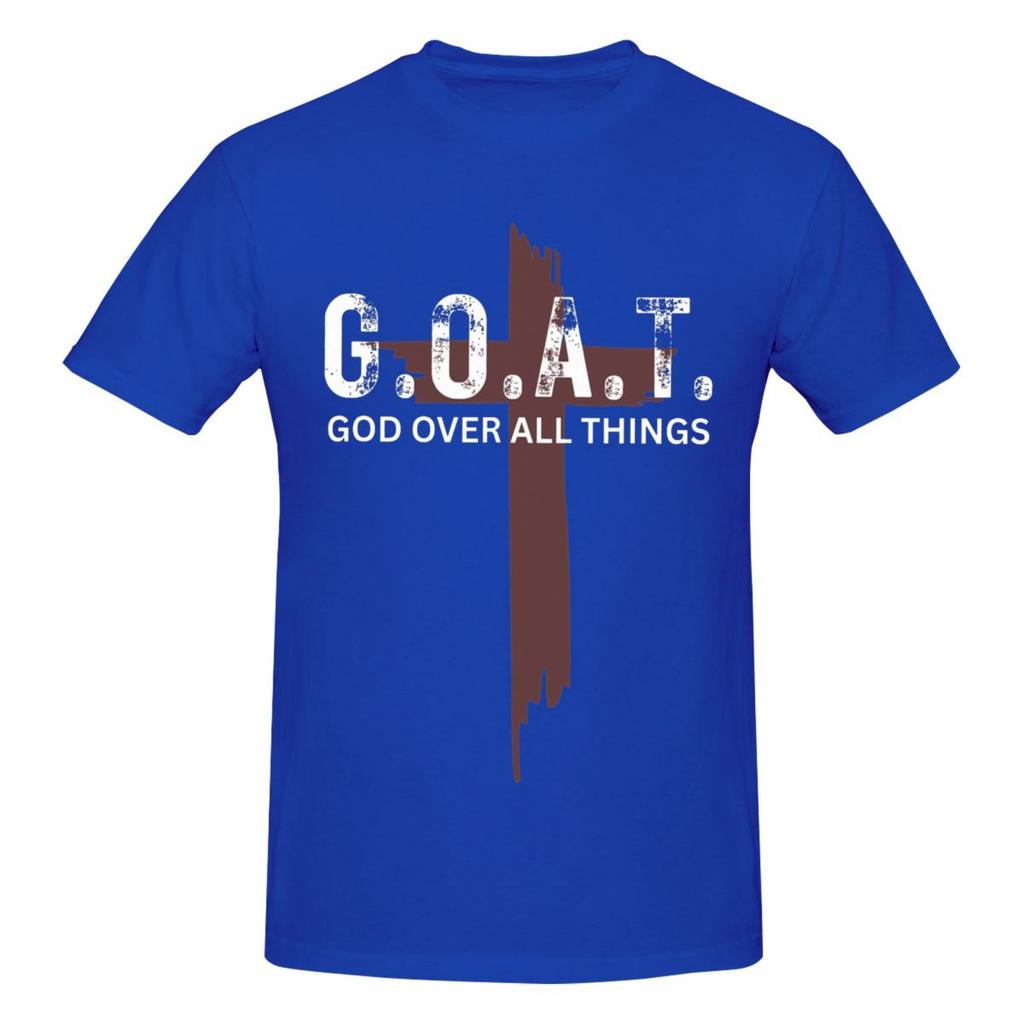Unisex GOAT God Over All Things Christian Self Love Trending T Shirt Streetwear Cotton T Shirts