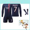High-quality Paris Home Soccer Kit Long Sleeve Pants Socks Suitable For Children And Adults