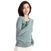 A New Style of V-neck, Thin Cardigan and Short Knitted Women's Coat with A Spring and Autumn Knitted Sweater As The Base