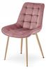 BERA Chair - Dark Pink Velvet / Oak Legs X 3