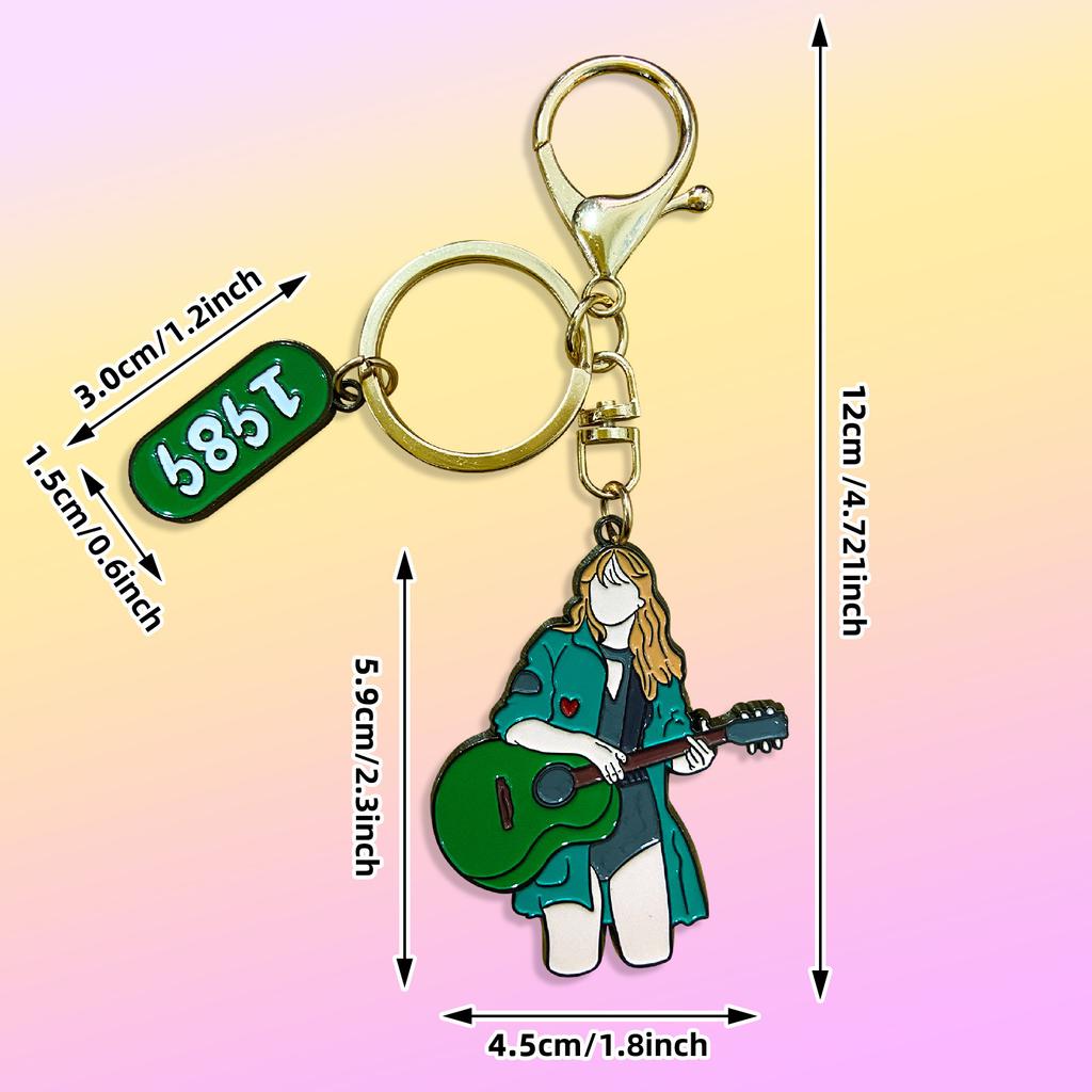 Metal Keychain Swift Taylor Peripheral Key Ring Bag Decoration